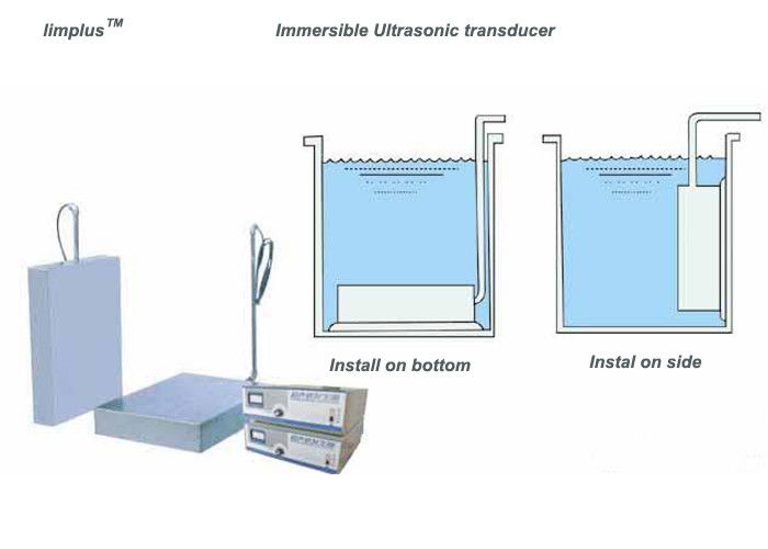 Abnehmbarer versenkbarer Immersible Ultraschallwandler-Kasten Limplus mit Rohr des Teflon28khz
