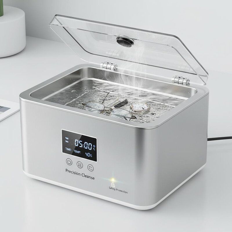Tisch-Ultraschallreiniger mit Sicherheitsschutz und Edelstahltank für die Reinigung von Präzisionsgeräten