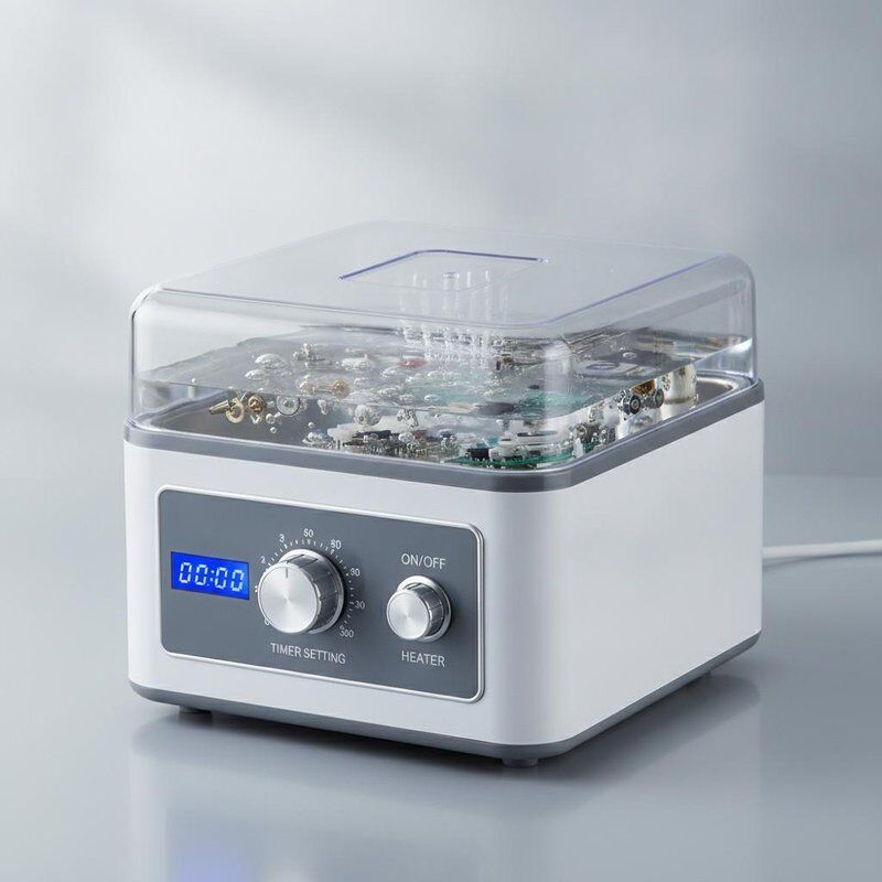 Timer Setting 0-30min Tabletop Ultrasonic Cleanser Unit Size 280x180x200mm Designed for Cleaning of Small Parts and Components