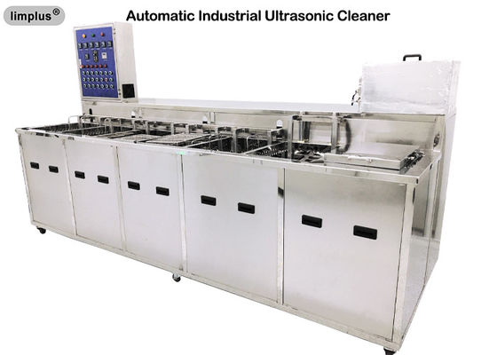 Multi Behälter-fetten industrielle Ultraschallreiniger-Maschine mit dem Ausspülen des Trockner-Systems für Öl ab